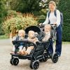 Poussette quadruple noir Childhome Ambiance 6