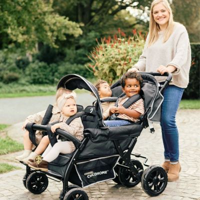 Poussette quadruple noir