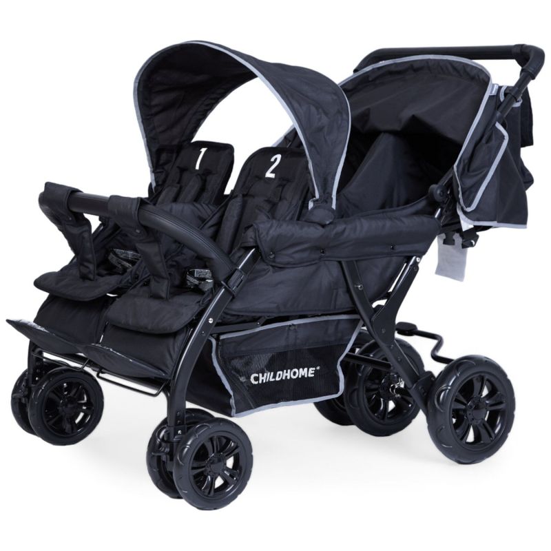 Poussette quadruple noir Childhome Produit 7