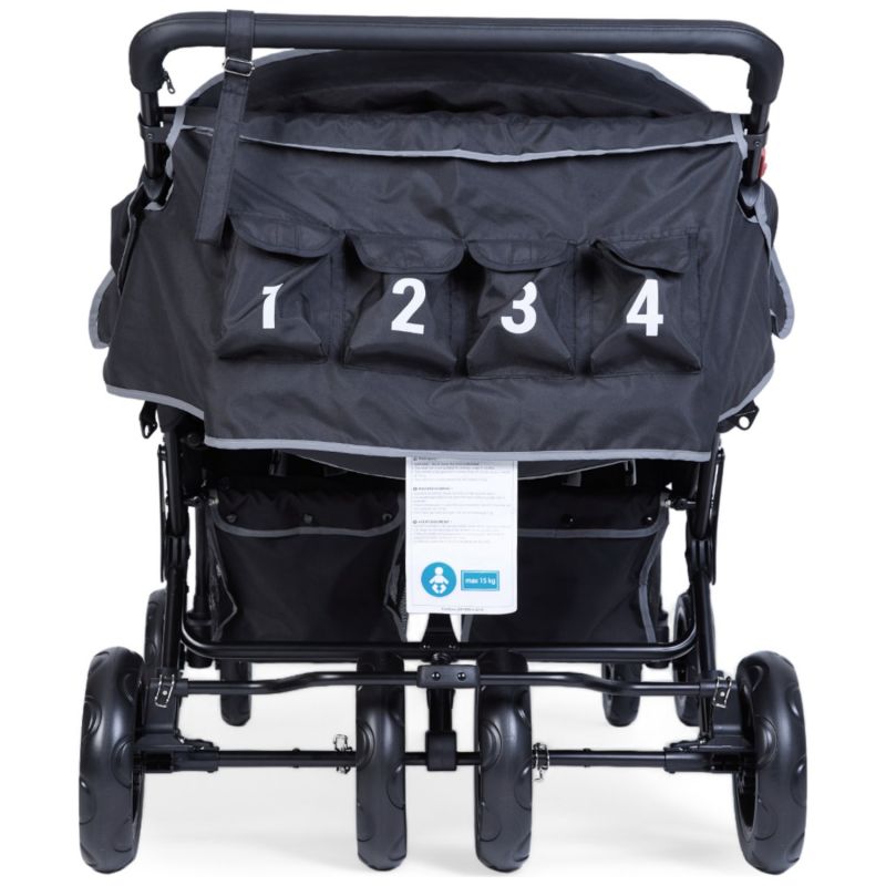 Poussette quadruple noir Childhome Produit 8
