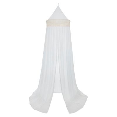 Jollein - Ciel de lit vintage Boho Lace Ivory (245 cm)