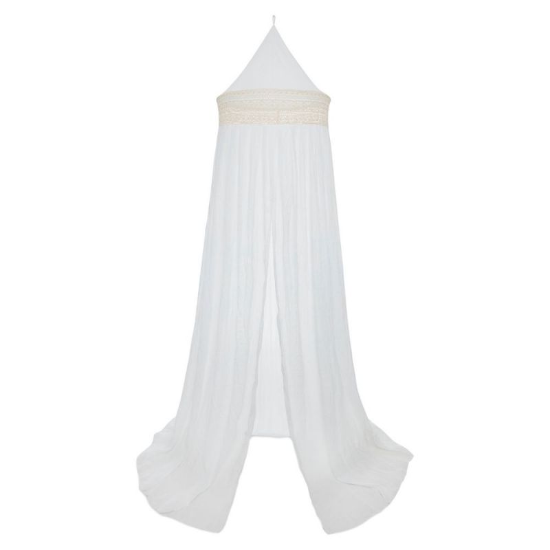 Ciel de lit vintage Boho Lace Ivory (245 cm) Jollein