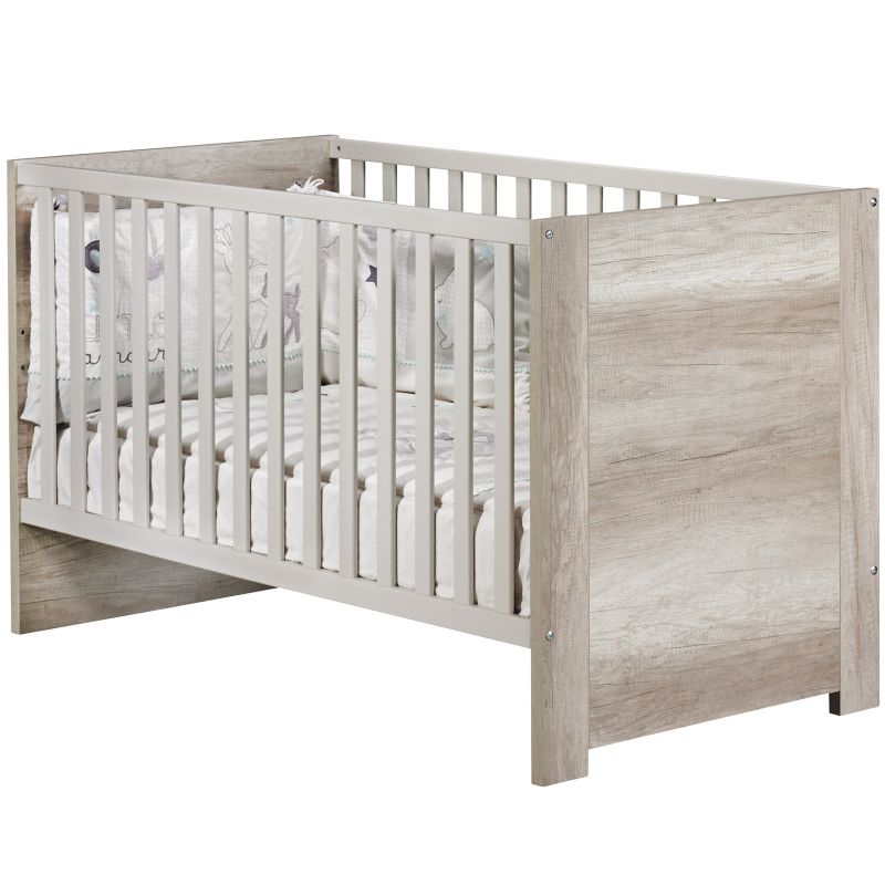Lit bébé évolutif Little Big Bed Emmy avec son tiroir (70 x 140 cm) Sauthon Signature