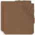 Lot de 2 housses de matelas à langer en éponge Caramel (50 x 70 cm) - Reconditionné - Jollein