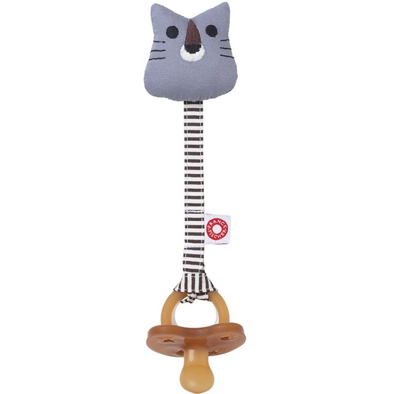 Attache sucette tigre gris Franck & Fischer
