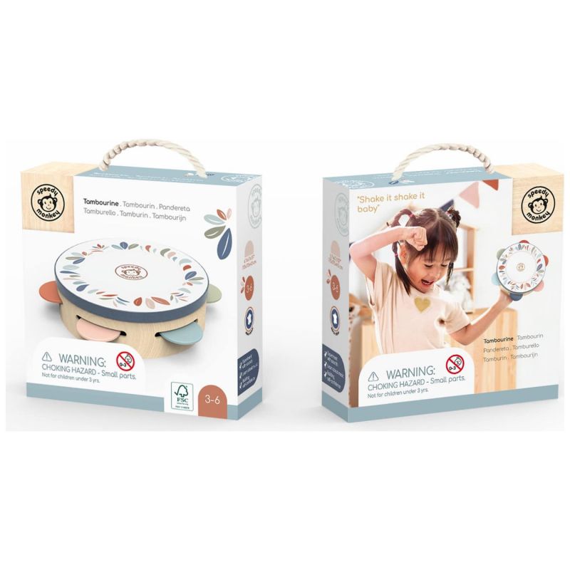 Tambourin en bois Speedy Monkey Packaging 4