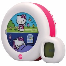 Veilleuse indicateur de réveil Moon Hello Kitty blanc et rose  par Kid'sleep