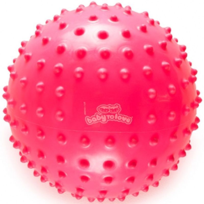 Balle tactile fluo rose Baby to Love