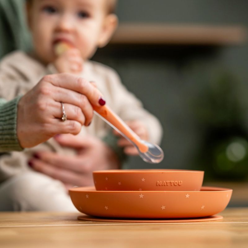 Coffret repas Terracotta-Etoiles (3 pièces) Nattou Ambiance 3