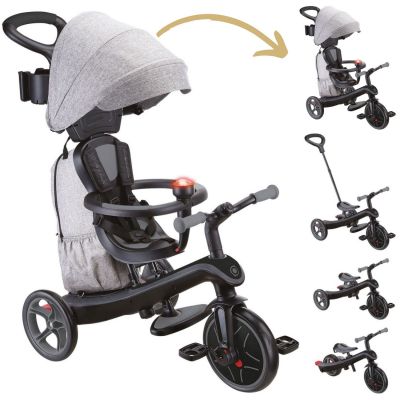 Tricycle Trike Explorer Deluxe 4 en 1 Noir/Gris  par Globber