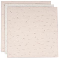 Lot de 3 langes en gaze de coton Pretty Picnic (70 x 70 cm) - Jollein