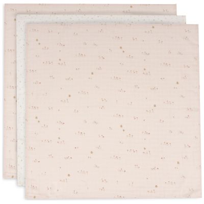 Lot de 3 langes en gaze de coton Pretty Picnic (70 x 70 cm) Jollein