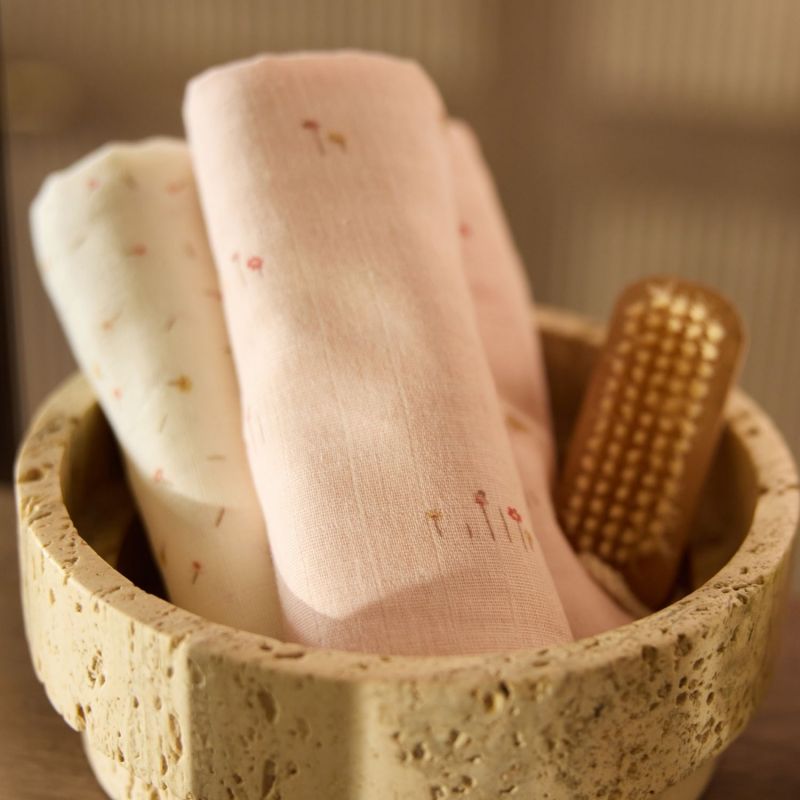 Lot de 3 langes en gaze de coton Pretty Picnic (70 x 70 cm) Jollein Ambiance 2