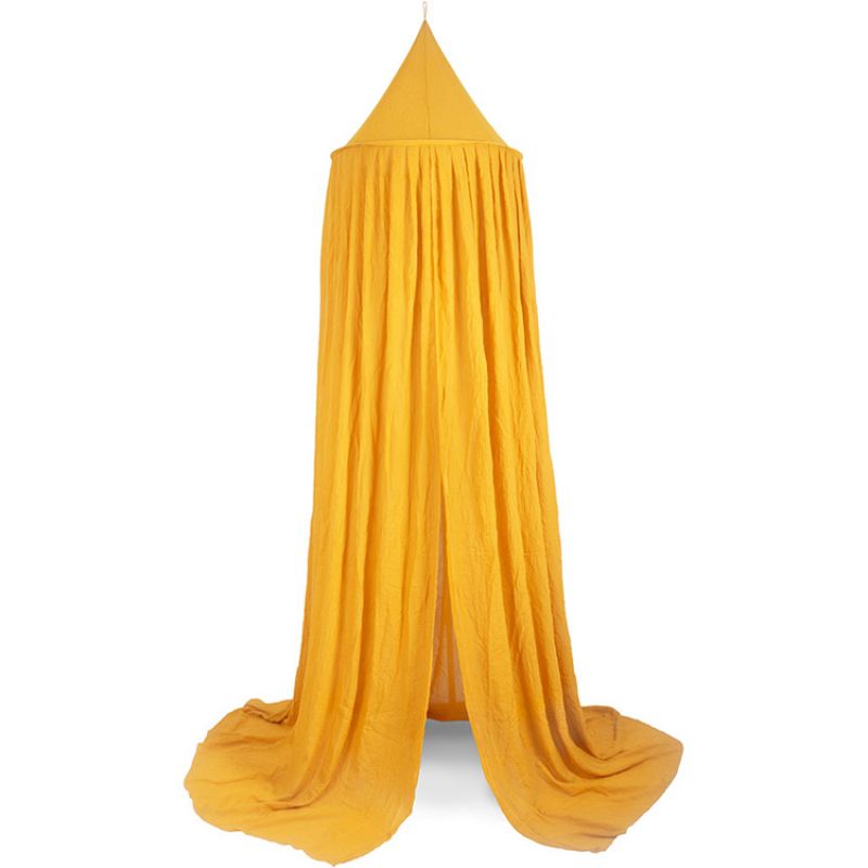 Ciel de lit moutarde (245 cm) Jollein