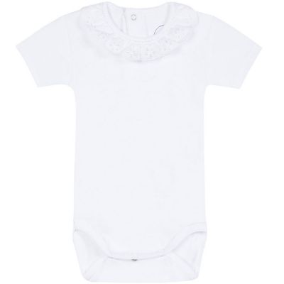 Body col manches courtes blanc (18 mois : 81 cm) Absorba