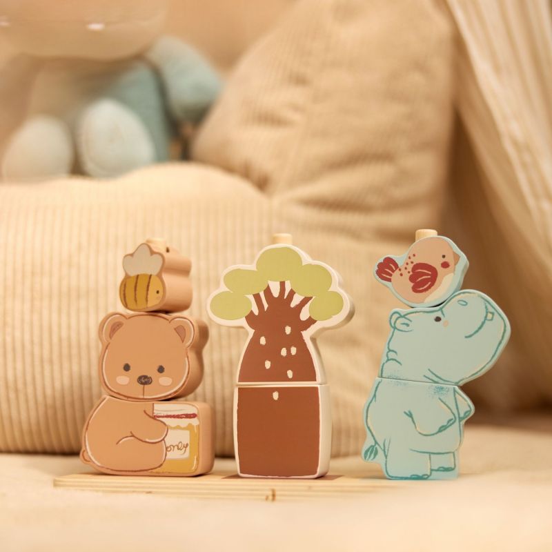 Jouet en bois empilable Jollies Jollein Ambiance 2