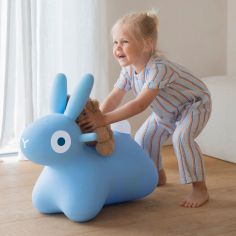 Ballon sauteur Hoppi Lapin Bleu