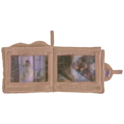 Livre album photos nuage (pour 10 photos 10 x 15) gaze de coton Mocha