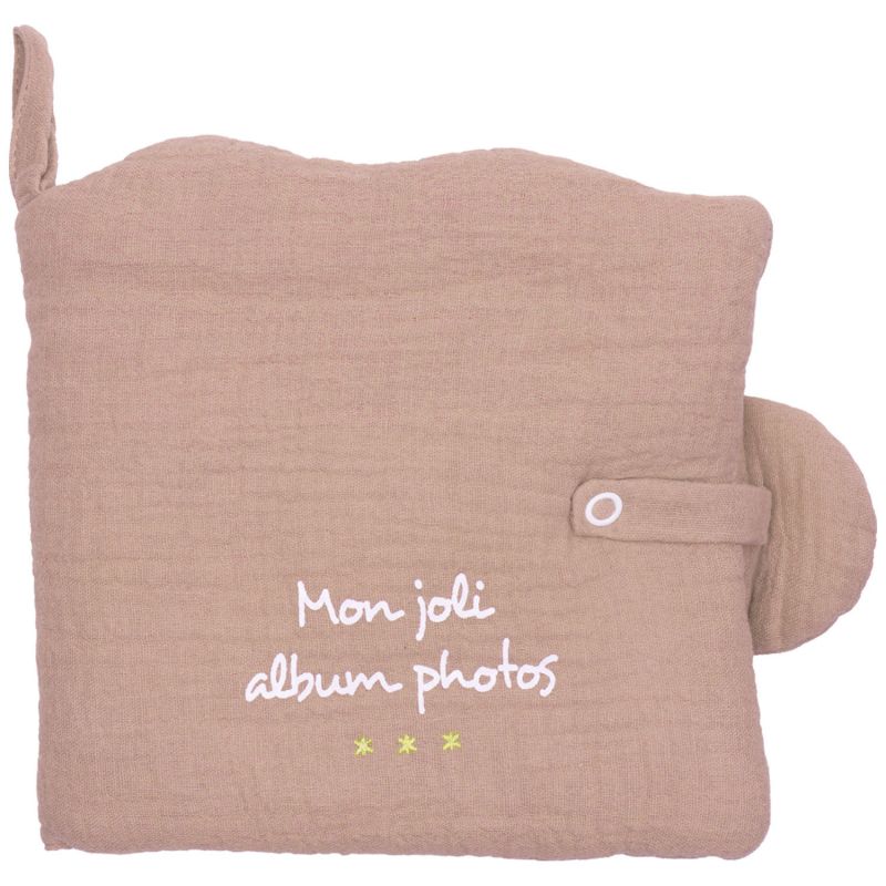 Livre album photos nuage (pour 10 photos 10 x 15) gaze de coton Mocha BB & Co Produit 1