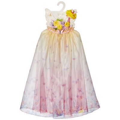 Cape papillon Danae, bandeau et baguette magique (3-4 ans)