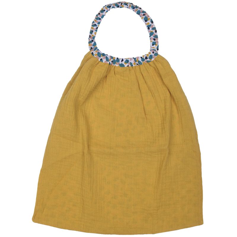 Bavoir passe-tête jaune Baby pop BB & Co
