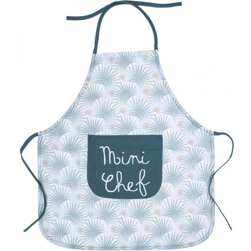 Tablier enfant en coton enduit palmier Mini chef (3-6 ans) BB & Co