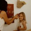 Porte-barrettes Gaze Caramel (personnalisable) Atelier Wagram Ambiance 2