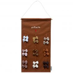 Porte-barrettes Gaze Caramel (personnalisable) - Atelier Wagram