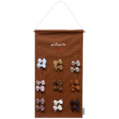 Porte-barrettes Gaze Caramel (personnalisable) Atelier Wagram