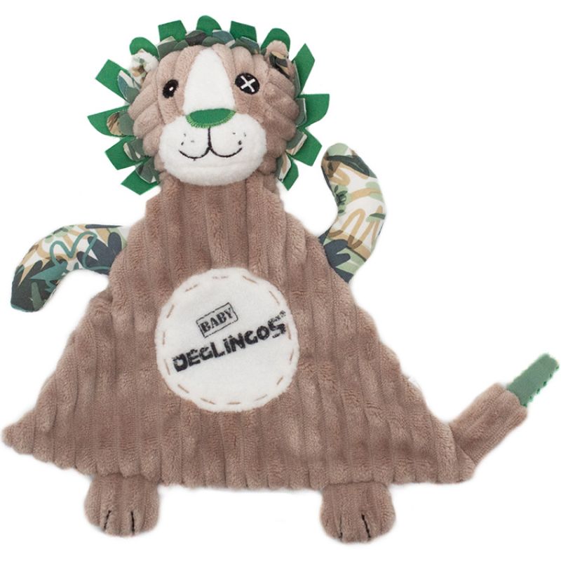 Doudou plat baby Jélékros le lion (28 cm) Les Déglingos