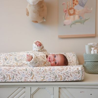 Housse pour matelas à langer en gaze de coton Safari Wonders (50 x 70 cm)