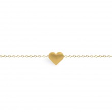 Bracelet chaîne Full coeur (vermeil doré)  par Coquine