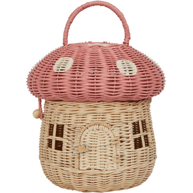 Panier en rotin Mushroom Musk Olli Ella