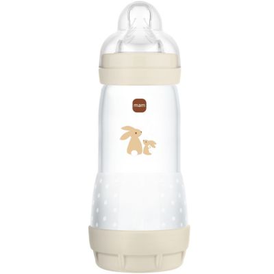 Biberon Easy Start anti-colique Sable Tétine Débit 3 (320ml) MAM