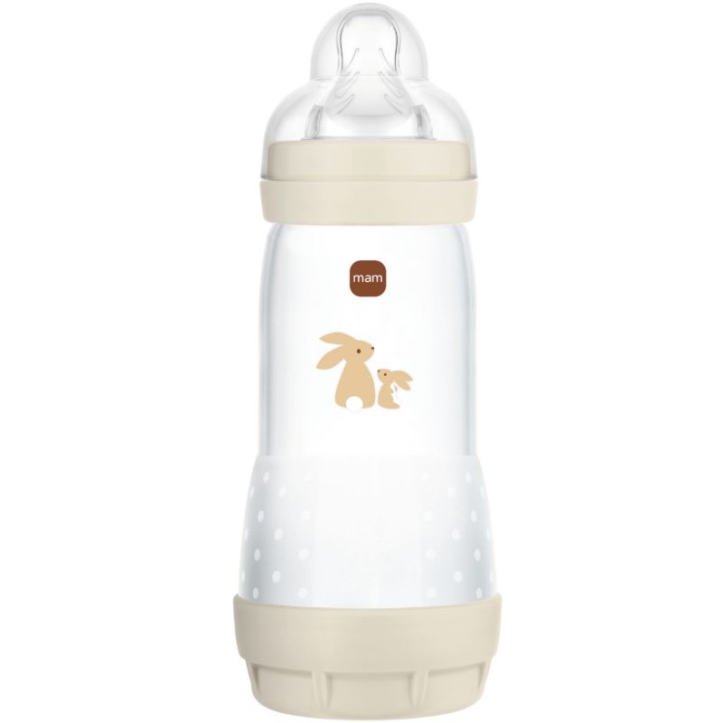 Biberon Easy Start anti-colique Sable Tétine Débit 3 (320ml) MAM Produit 1