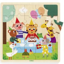 Puzzle en bois Puzzlo Happy (25 pièces)  par Djeco