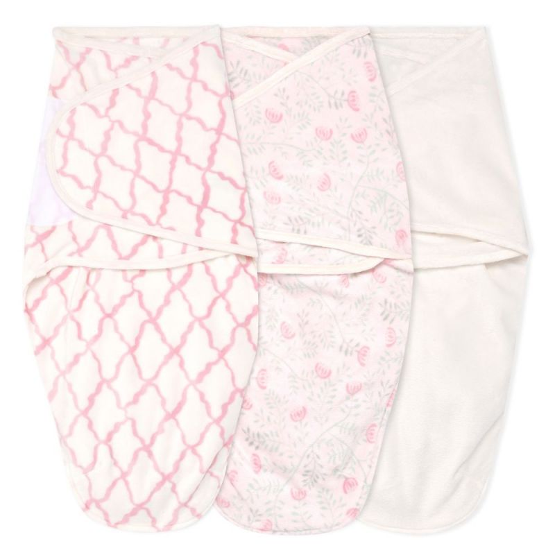Lot de 3 langes d'emmaillotage en velboa Arts and crafts (0-3 mois) aden + anais