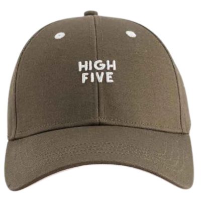 Casquette adulte High Five kaki (tour de tête 56-61 cm) Chamaye