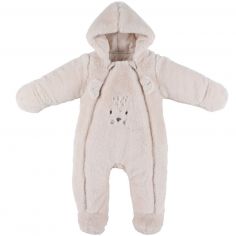Combinaison pilote en Groloudoux beige (9 mois) - Noukie's