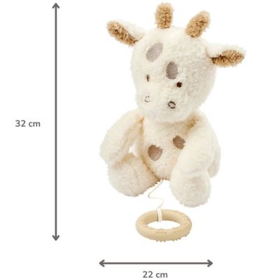 Peluche musicale Girafe écru (32 cm)