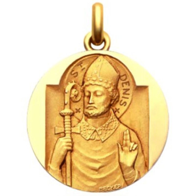 Médaille Saint Denis (or jaune 750°) Becker
