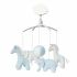 Mobile musical Girafe, éléphant bleu et blanc - Trousselier
