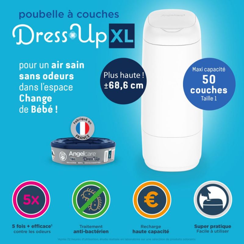 Poubelle à couches Dress Up XL - Reconditionné Angelcare Produit 5