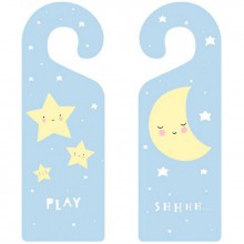 Accroche-porte lune et étoiles  par A Little Lovely Company