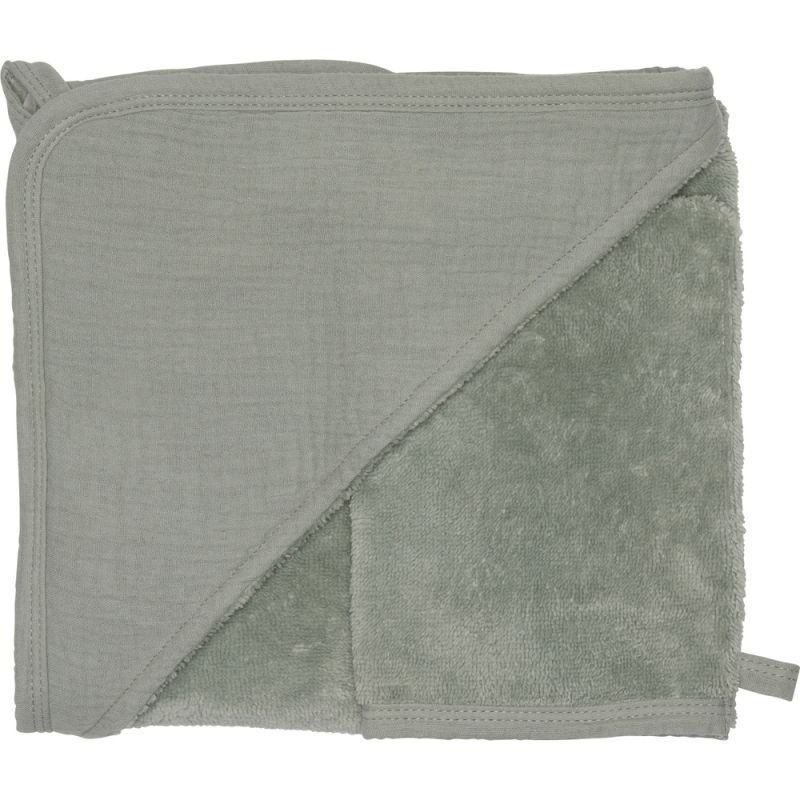 Cape de bain bambou + gant Vert de gris (70 x 70 cm) BB & Co Produit 1 grande taille