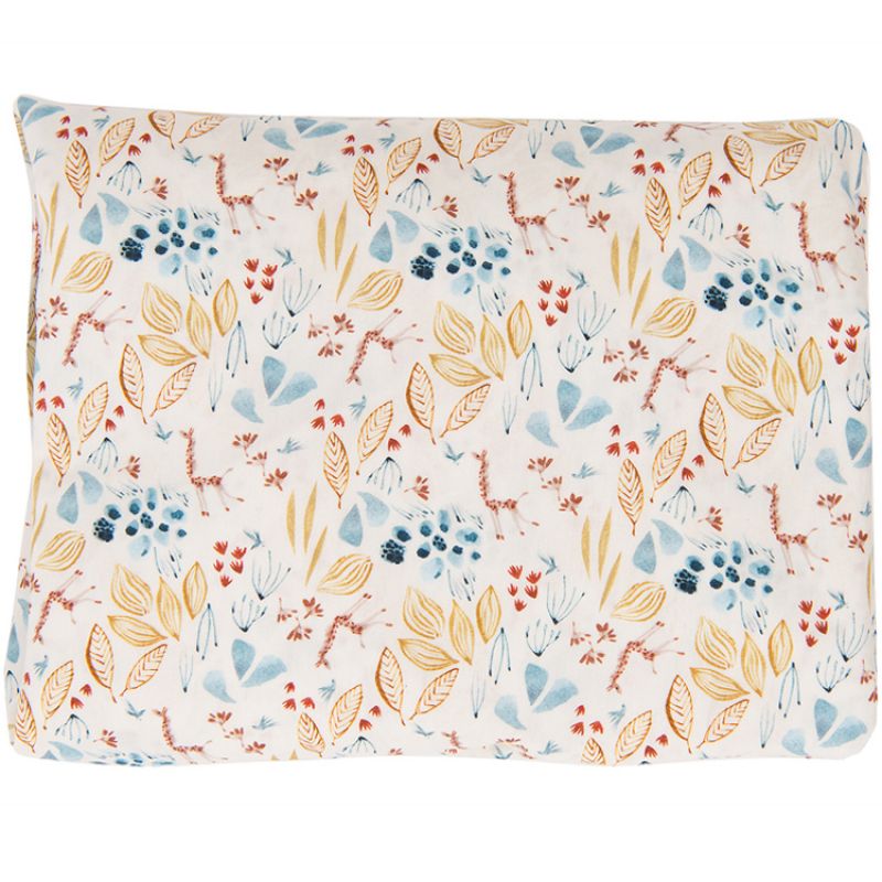 Drap housse fleuri Sous mon baobab (70 x 140 cm) Moulin Roty