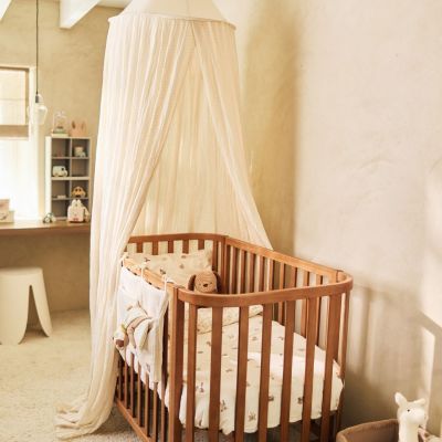 Ciel de lit Cosy Check Sand (245 cm)