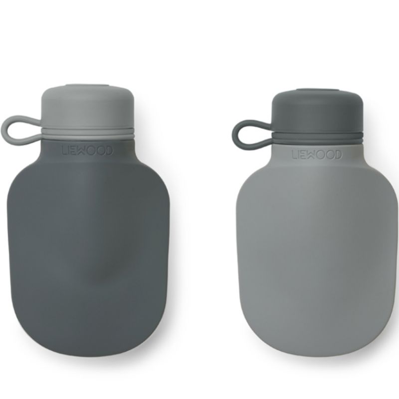 Lot de 2 gourdes réutilisables Silvia Blue mix (170 ml) Liewood