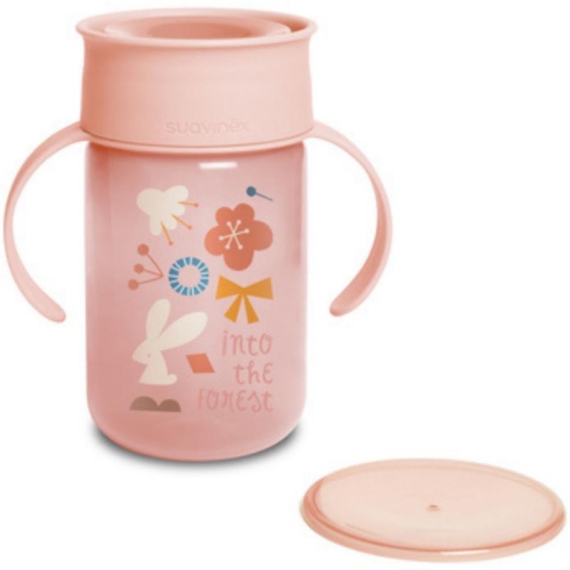 Tasse d'apprentissage 360° Into the forest rose (340 ml) Suavinex Produit 1