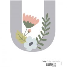 Lettre adhésive Bloom U  par Lilipinso